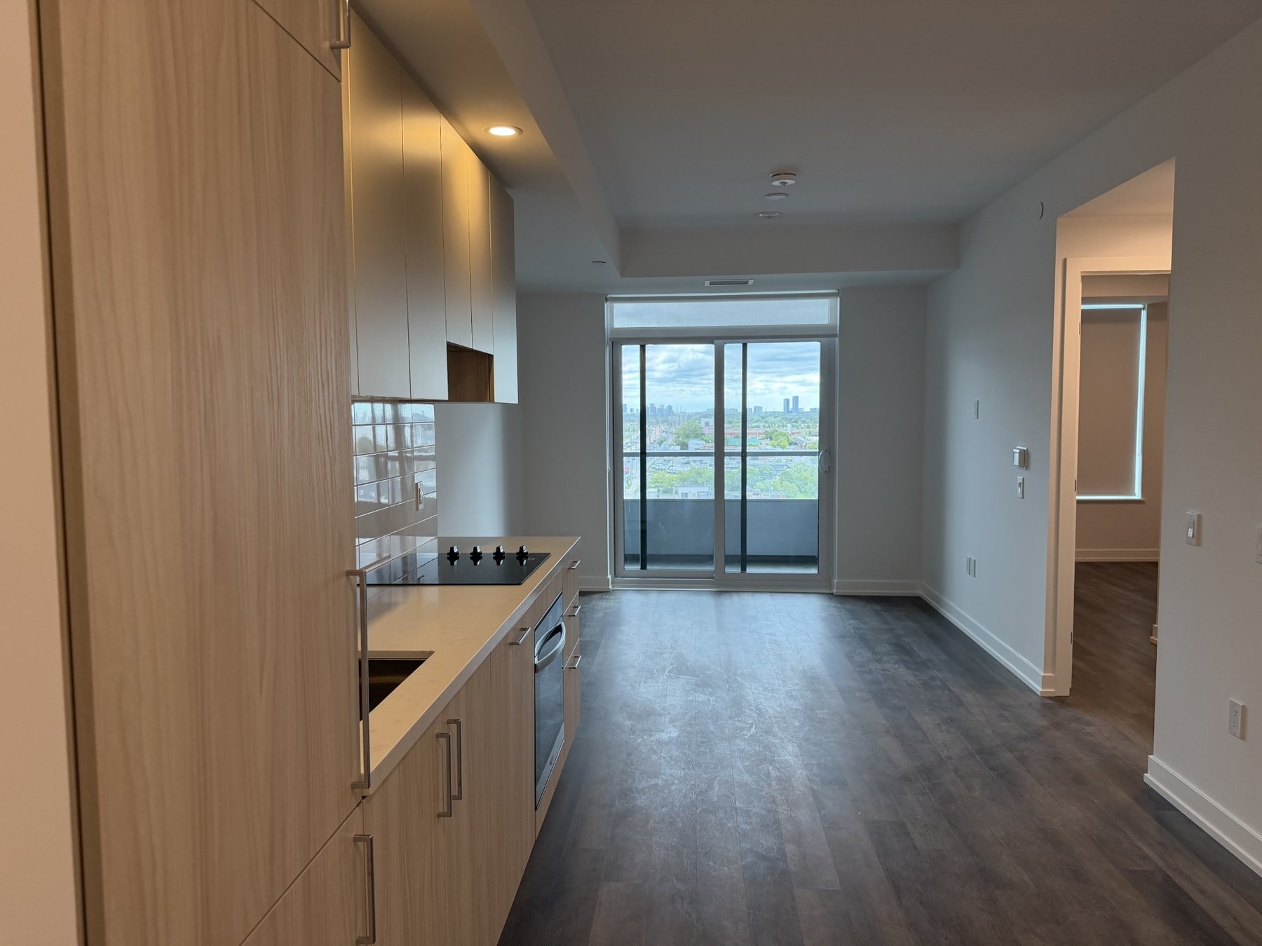Open concept kitchen and living space at 804A - 2851 Hwy 7