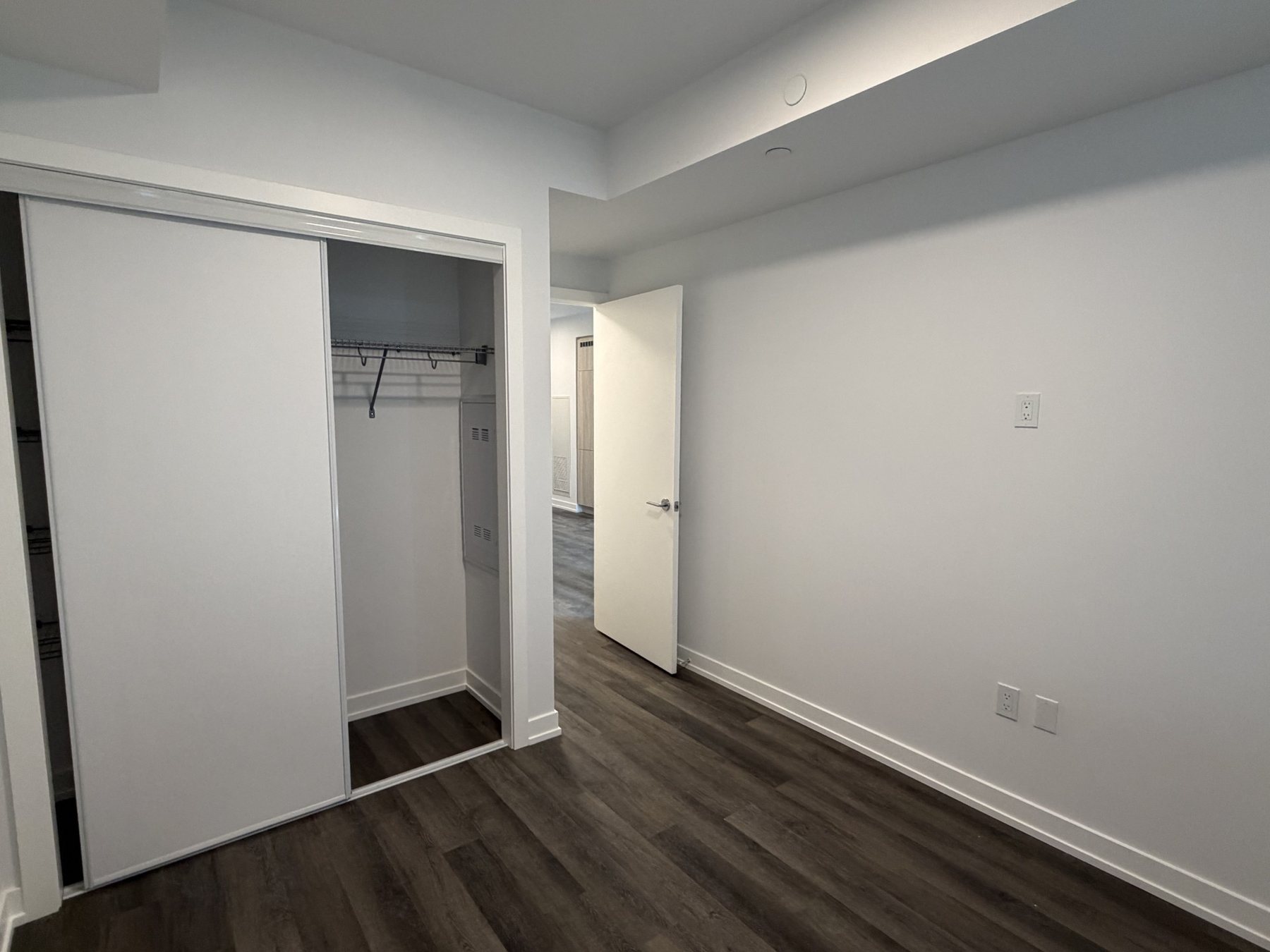 Bedroom closet and flooring