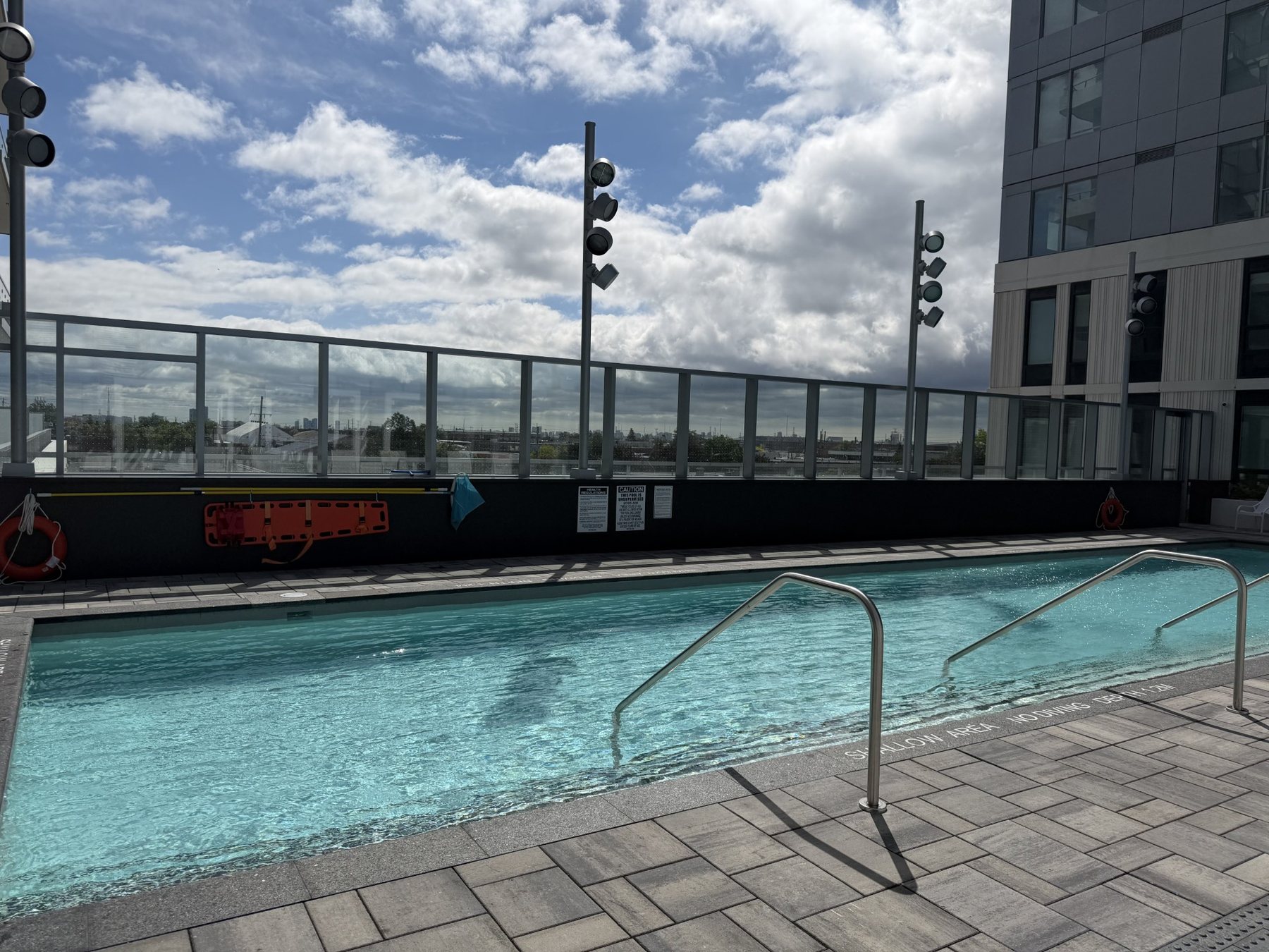 Outdoor rooftop pool