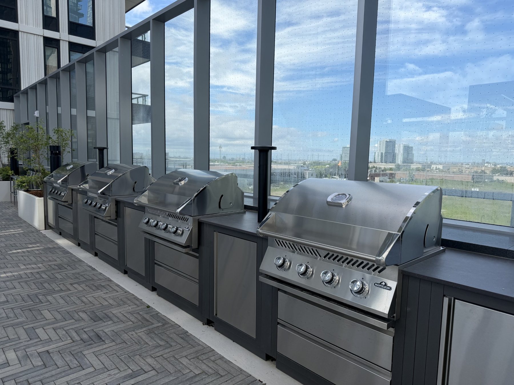 Outdoor BBQ terrace